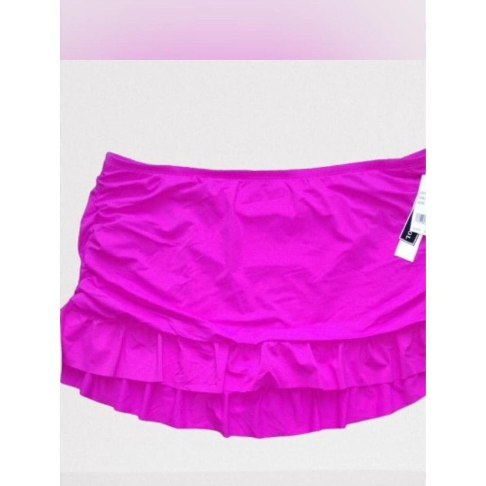 New With Tags La Blanca Island Goddess Swim Skirt Bottom 20W Orchid Pink